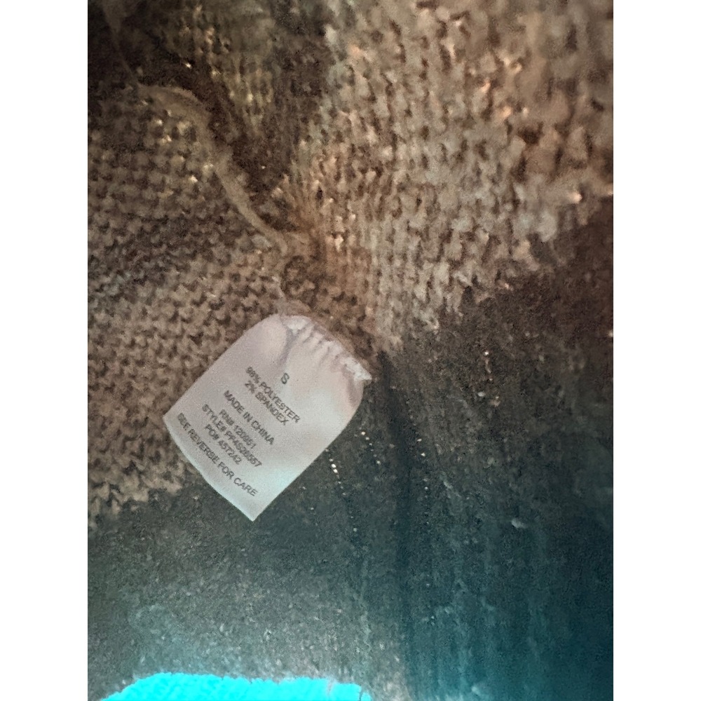 Cosby Style South Western Saddleback Quarter Zip Sweater Cowichan Style Brown S - Picture 3 of 4
